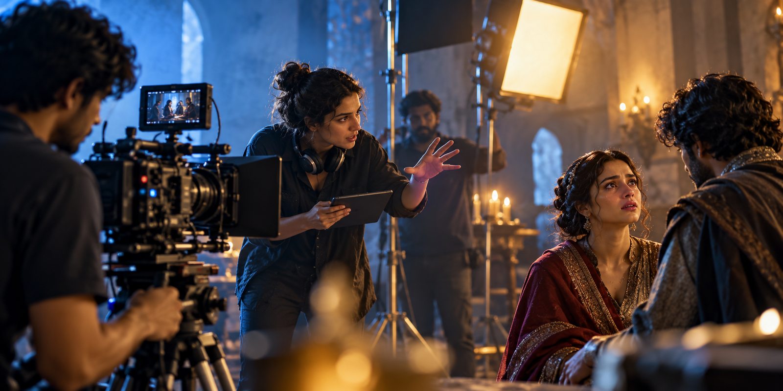 Illustration of filmmaking