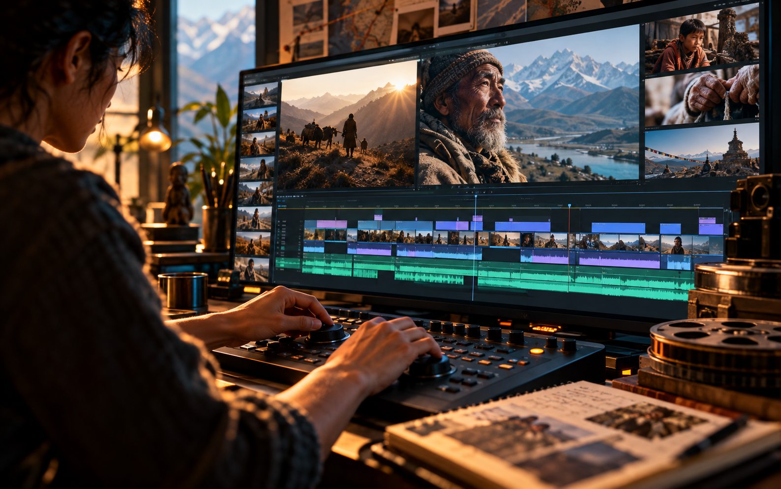 Illustration of post-production